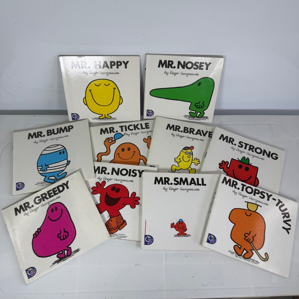 Mr Men Little Miss Book Collection Set of 10 Roger Hargreaves Childrens Stories